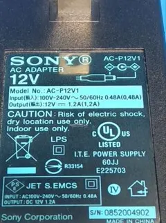 SONY 純正アダプター AC-P12V1 12V デジタルフォトフレームのサムネイル