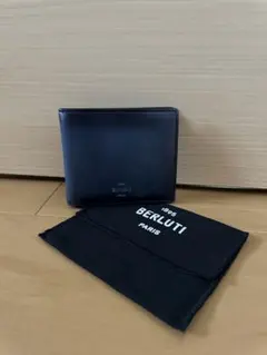 特注14万 ベルルッティ マコレ パティーヌレザー 財布 ブルー ブラック最新型のサムネイル