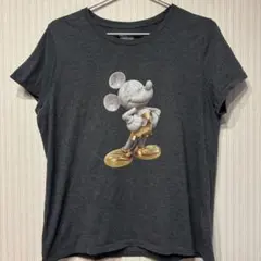 Disney Ｔシャツ【Ｌ】ミッキーマウス グレー ヴィンテージ 古着