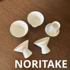 ノリタケ花柄　お猪口5客