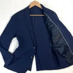 【極美品】m.f.editorial テーラードジャケット L ネイビー 2Bのサムネイル