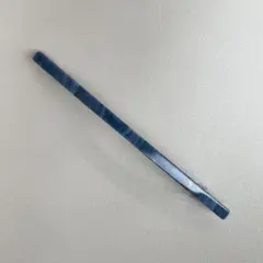 【CLIP PARIS】 ネイビー系マーブル柄 スリムバレッタ