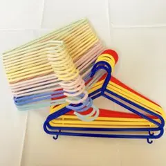 子供用 ハンガー まとめ売り 28本　パステルカラー　ベビーハンガー