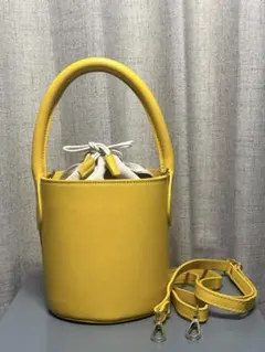 Demi-Luxe BEAMS／デミルクス ビームス　牛革バケツ型2ウェイバッグ