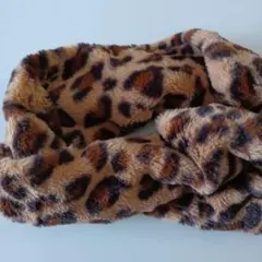 レオパード柄 フリース ネックウォーマー