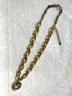 ビンテージJ&R ゴールドチェーンネックレス