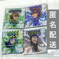 忍たま乱太郎マンチョコ シール 山田 中在家 不破 立花＋クリアカード 土井半助