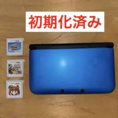 3DS LL ブルー ジャンク品 (ソフトセット)