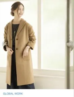 GLOBAL WORK チェスターコート Sサイズ ベージュ