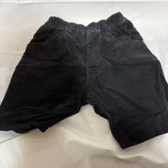 黒 コーデュロイ ハーフパンツ 120cm