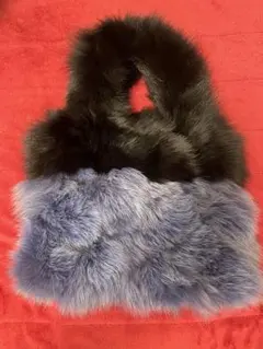 美品　フォックスファー　バッグ