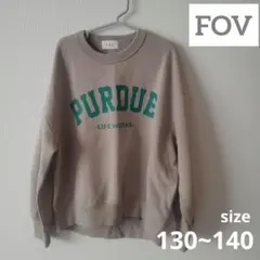 10月末迄★fov フォブ　ロゴトレーナー　スウェット　L　130㎝　140㎝