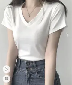 Vネック半袖Tシャツ・p536445のサムネイル