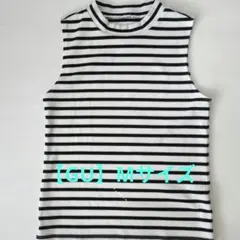 【GU】ノースリーブ ボーダートップス Mサイズのサムネイル
