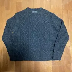 90s〜00s banana republic フィッシャーマンニット　 短丈