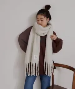 新品　チャオパニック　マフラー　グレー