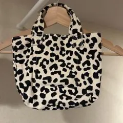 【美品】LOWRYS FARM ヒョウ柄 レオパード ミニトートバッグ