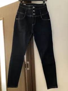 Heather ヘザー ISKO デニム パンツ ハイウエスト スキニー