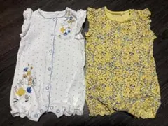 3-6month 2枚セット ロンパース カバーオール　　夏用　赤ちゃん ベビー