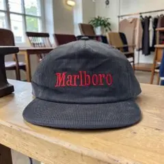 Marlboro マルボロ グレー コーデュロイキャップ CAP