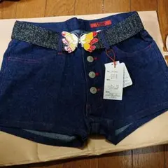 デニムショートパンツ 新品未使用 ベルト付き