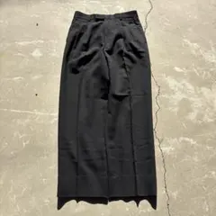 90s JUNMEN タックワイドスラックス 黒 archive