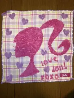 Barbieのタオルハンカチ