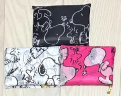 新品　スヌーピー　SNOOPY 折りたたみ　大容量エコバッグ　3個セット