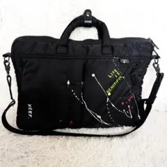 LANEVEST 2WAY ビジネスバッグ ブリーフケース ブラック ペイントのサムネイル