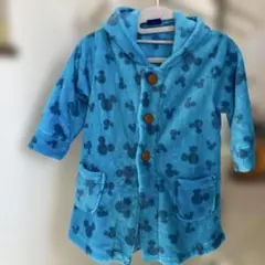 Disney ミッキーマウス フード付き　アウター ブルー　95-100センチ