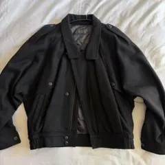 R・I for men ブラック ウール ドルマンコート