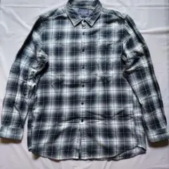 OLD UNIQLO オンブレシャツ シャドーチェック ネルシャツ 厚手