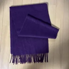 カシミヤ98% マフラー　紫