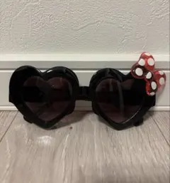 ミニーマウス ハート型サングラス