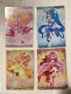 プリキュアカードウエハース4 Go!プリンセスプリキュア 4点セット