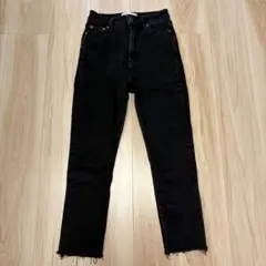 ZARA ブラック スキニーデニム パンツ