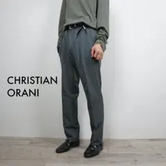 CHRISTIAN ORANI ストレッチスラックスパンツ グレー /M81