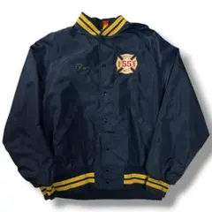 80s USA製 Pla-Jac 消防署 ナイロンスタジャン ワッペン 実物