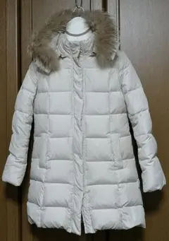 ROPE　ロペ　ファーつき　ダウンコート　ベージュ　サイズ7(M相当)