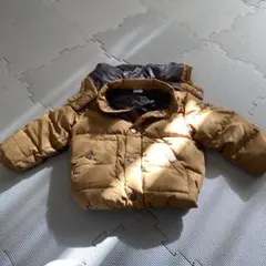 ブラウン ダウンコート 90cm フード付き