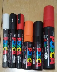 【used】POSCA マーカー 6本セット　ポスカ