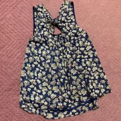 【新品未使用】【マーキュリーデュオ】花柄トップス　後ろリボンのサムネイル