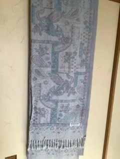 パシュミナ シルク混 ペイズリー ストール
