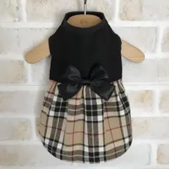 犬服　ハンドメイド　タータンチェック④
