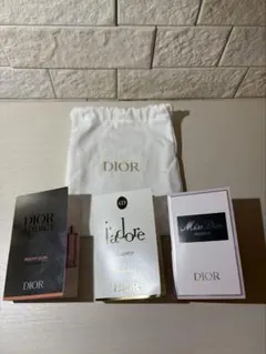 【未使用】Dior 香水サンプルセット 3種巾着付き