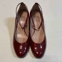 HINAKAGURA ヒナカグラ エナメルパンプス ハイヒール 23cm エンジ