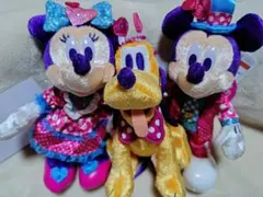 ぬいぐるみバッジ ミニー ミッキー プルート パルパルーザ ファンダーランド