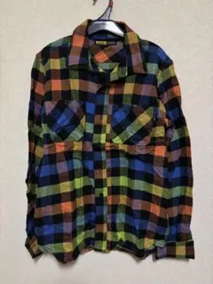 XLARGE エクストララージ マルチカラー チェックシャツ フランネル S