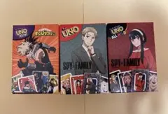 UNO 僕のヒーローアカデミア & SPY×FAMILY 3セット