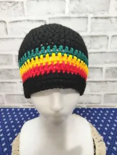 【★ラスタカラー⚝ビーニー帽☆ユニセックス★】